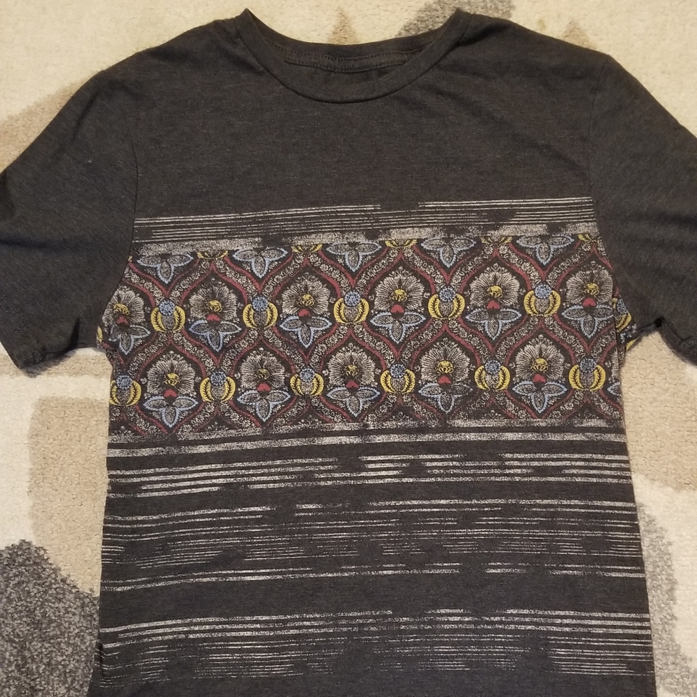 Mossimo Floral Striped T-Shirt